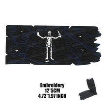 Pirate Flags Jolly Roger Black Beard Edward Teach Tactical Patch Hook & Loop Blackbeard Skull Heart Embroidered Badge Emblem