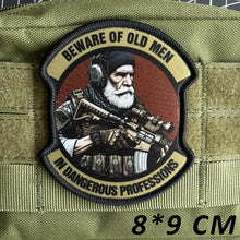 Army Soldier Tactical Patch M4 Rifleman Morale Badge Printing Patches Hook and Loop Old Man Fat Man Military Backpack Sticker