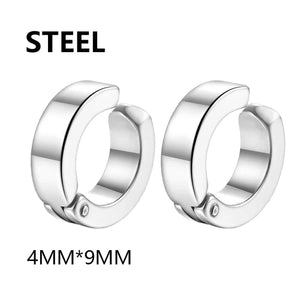 1 pair Fashion Ear Clip Non Piercing Earrings Fake Earrings for Men