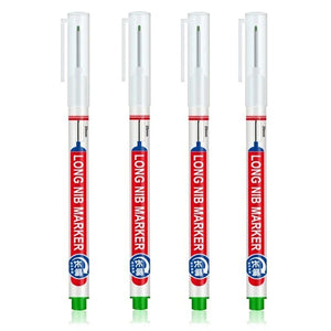 4Pcs/Set 20mm Deep Hole Long Nib Head Markers For Metal Perforating