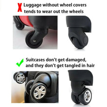 8PCS/Set Suitcase Wheels Protection Cover with Silent Sound Silicone