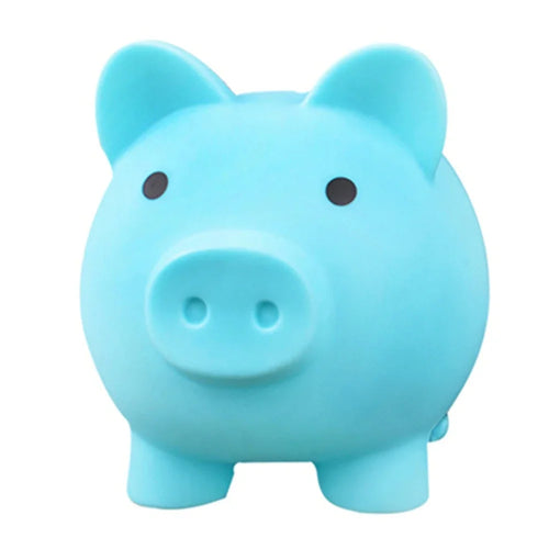 Children Cute Pig Piggy Bank Desktop Resin Piggy Bank Coin Saving Box
