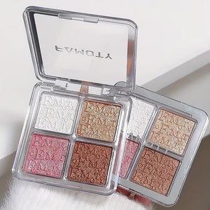 4 Color Face Highlighter Palette Illuminator Palette Natural Glow