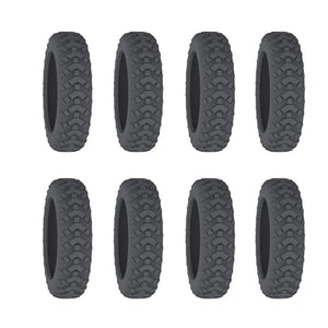 8PCS/Set Suitcase Wheels Protection Cover with Silent Sound Silicone