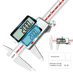 Digital Caliper,Stainless Steel Construction with Large LCD