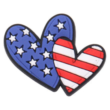 1-19Pcs Rainbow Star Eagle PVC Garden Shoe Charms USA Statue of Liberty Designer Accessories Fit Adult Backpack
