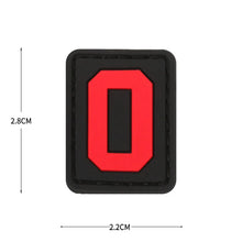 English Alphabet Letter Patches Letters Stripes Cloth Accessories Stickers Name hook loop Patches Tactical badge