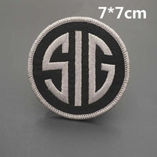 SIG SAUER Tactical Military Morale Patches Embroidery Badge with Hook Backing for Backpack Jackets Hat Decoration