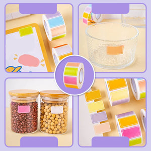 500 Waterproof Colored Labels Stickers Color-Coding Removable Labels
