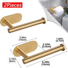 1~2PCS Toilet Paper Rack Bathroom Paper Towel Holder Adhesive