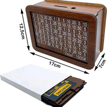 1pcs Money Wood Box Piggy Bank Wood Money Bank Reusable Money Box with