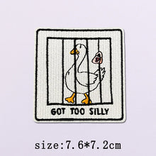 Little Yellow Duck Embroidery Patches For Clothing Hip Hop Animal Patch Iron On Patches On Clothes Fusible Patch Stickers Badges