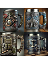 Military 3D Mug Beautiful Army Themed Creative Handmade Military Coffee Mug Gift for Veterans Kitchen Dining Drinkware