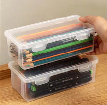 1pc Translucent PencCase Large Capacity Lightweight Convenient for