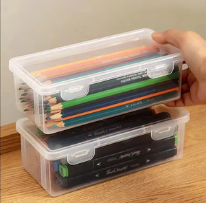 1pc Translucent PencCase Large Capacity Lightweight Convenient for