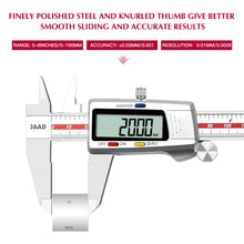 Digital Caliper,Stainless Steel Construction with Large LCD