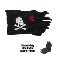 Pirate Flags Jolly Roger Black Beard Edward Teach Tactical Patch Hook & Loop Blackbeard Skull Heart Embroidered Badge Emblem