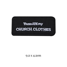 DIY Black White Words Letter Patches For Clothing Embroidered Badge Rock Hippie Iron On Clothes Sticker Badge Appliques Stripes