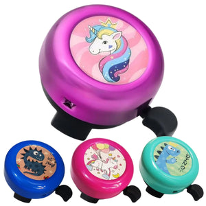 1PC Kids Cartoon Unicorn Bike Bell Loud Warning Alarm Clear Sound Kid