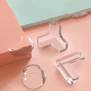 4/10PCS Child Baby Safety Silicone Protector Table Soft Transparent
