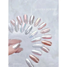1 box Moonlight Mirror Nail Powder Silver Fine Glitter Metallic Effect