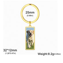 Print Demand Photo Keychain Personalized Custom Gift For Women Men Mother Father Dad Kid Child Family Stainless Steel Key Ring