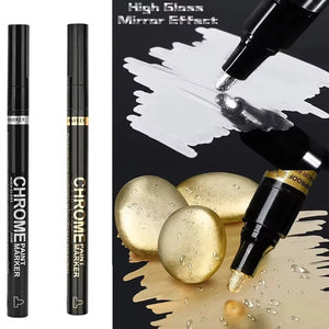5/1pcs Chrome Pen Marker Mirror Waterproof Paint Repair For Rock