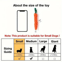 1pc Pet Knot Toy for Dog and Cat Carrot Shape Dog Chew Toys Cotton