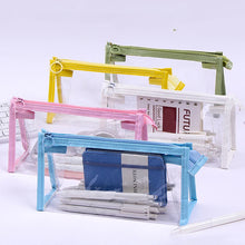 1PC Stationery Large Capacity Zipper Storage Bag for Elementary School