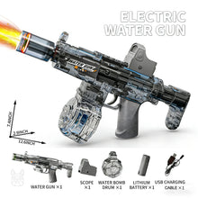 Simulated Firing and Recoil Electric Water Gun Toys Children Automatic Sensor Lights Water Pistol Summer Outdoor Beach Kids Toy
