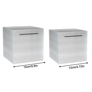 New Stainless Steel Piggy Bank Only In, No Export Banknotes