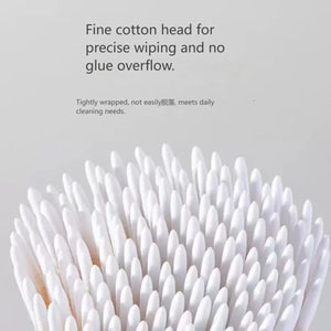 100/300/500 Nails Wooden Tip Cotton Stick Buds Disposable Ultra-Detail