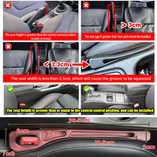 2Pcs Car Seat Gap Filler Seat Crevice Storage Box Bag Between Seats