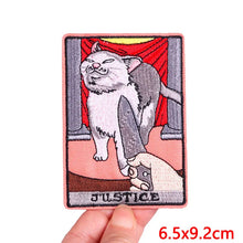 Animal Tarot Embroidery Patch Iron On Patches For Clothing Thermoadhesive Patches Cartoon Cat Patches On Clothes Sewing Stickers