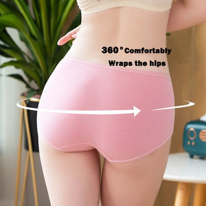 7Pcs/Lot Women's Panties Plus Size Underwear Cotton Briefs Girls Soft