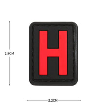 English Alphabet Letter Patches Letters Stripes Cloth Accessories Stickers Name hook loop Patches Tactical badge