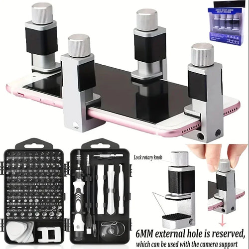 4 PCS Set Adjustable Phone Repair Clamp For Smartphones, Tablets,