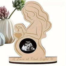 Ultrasound Baby Photo Frame Wood Infant Sonogram Frame Pregnant Mother Souvenir Ornament Gift To Expectant Mother