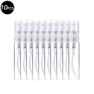 5/10Pcs 3ml 5ml 10ml Clear Mini Perfume Glass Bottle Empty Cosmetics
