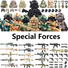 Military Bandits SWAT Police Special Forces Building Blocks Mini Action Figure Bricks Toys