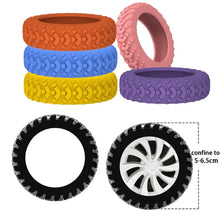 8PCS/Set Suitcase Wheels Protection Cover with Silent Sound Silicone