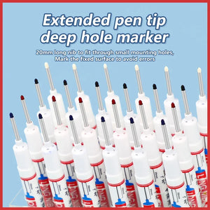 4Pcs/Set 20mm Deep Hole Long Nib Head Markers For Metal Perforating
