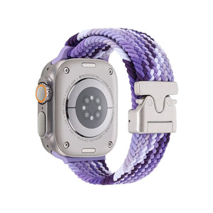 Braided Solo Loop Strap For Apple Watch band 44mm 45mm 46mm 40mm 41mm