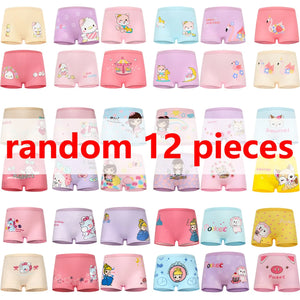 1/4/8/12 Pcs Children Girls Panties Sets Cotton Pretty Cute Cartoon