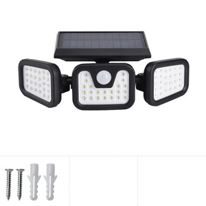 1/2/4/6Pcs 100 LED Wall Lights Outdoor Solar Lamp PIR Motion Sensor