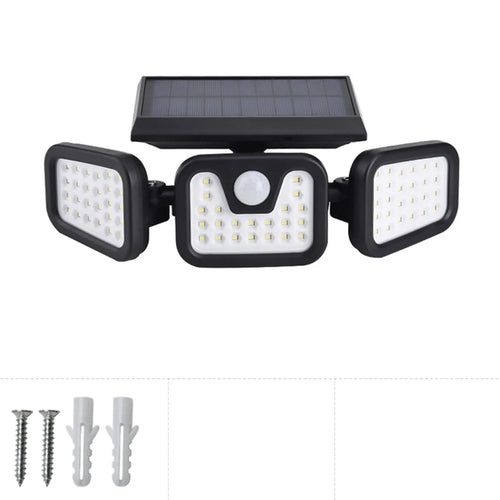 1/2/4/6Pcs 100 LED Wall Lights Outdoor Solar Lamp PIR Motion Sensor