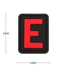 English Alphabet Letter Patches Letters Stripes Cloth Accessories Stickers Name hook loop Patches Tactical badge