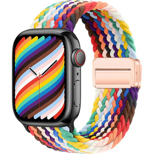 Braided Strap For Apple Watch Band 44mm 40mm 45mm 49mm 41mm 38 buckle