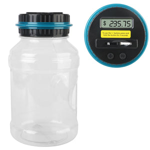 Digital LCD Counting Electronic Counting Piggy Bank For USD EURO Money