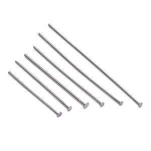 100Pcs/Lot Stainless Steel Headpin Diy Jewelry Accessories Earrings